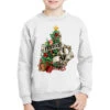 Festive Af Christmas Middle Finger Youth Sweatshirt