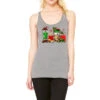 Christmas Tractor Coffee Cup Racerback Tank