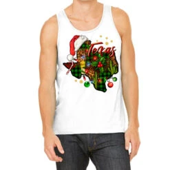Christmas Texas Map Tank Top