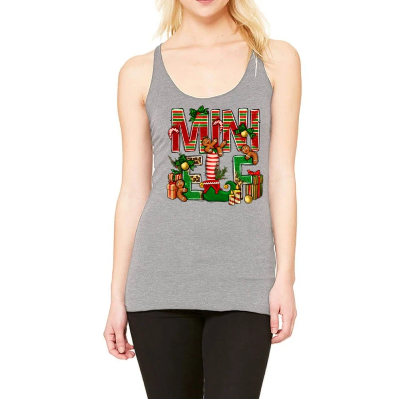 Christmas Mini Elf Racerback Tank 1 Christmas Mini Elf Racerback Tank