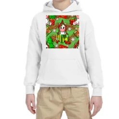 Christmas Unicorn And Gift Box Youth Hoodie