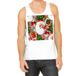 Christmas Santa Claus And Gift Box Tank Top