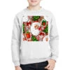 Christmas Santa Claus And Gift Box Youth Sweatshirt