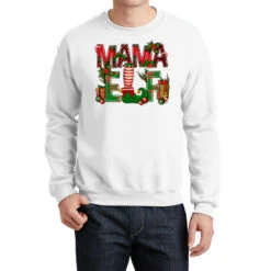 Christmas Mama Elf Crewneck Sweatshirt