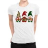 Christmas Gnomes Ladies Fitted T-Shirt