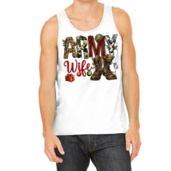 Christmas Army Wife Tank Top