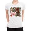 Christmas Army Wife Ladies Fitted T-Shirt