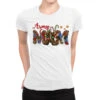 Christmas Army Mom Ladies Fitted T-Shirt