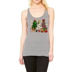 Cake Christmas Trees Racerback Tank