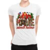 Army Christmas Home Sweet Home Ladies Fitted T-Shirt