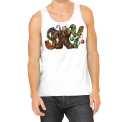 Army Christmas Joy Tank Top