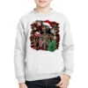Skeleton With Coffee Cup Christmas Youth Sweatshirt