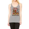 Merry Christmas With Western Trees Racerback Tank