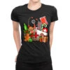 Nurse And Christmas Ladies Fitted T-Shirt