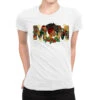 Afro Woman Christmas Mom Ladies Fitted T-Shirt