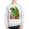 Rex-mas Christmas T-Rex Youth Sweatshirt