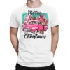 Pink Merry Christmas Truck T-Shirt