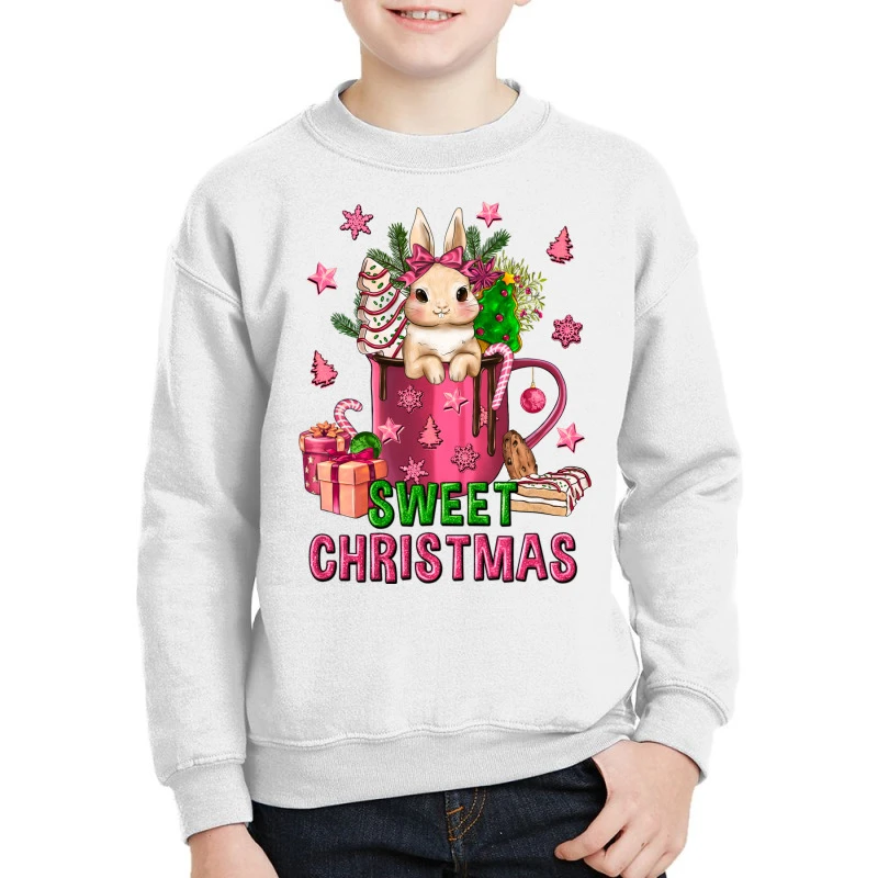 Pink Sweet Christmas Hot Chocolate Coffee Cup Youth Sweatshirt 1 Pink Sweet Christmas Hot Chocolate Coffee Cup Youth Sweatshirt