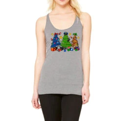 Police Christmas Trees Racerback Tank