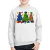Police Christmas Trees Youth Sweatshirt