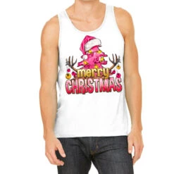 Pink Merry Christmas Tank Top