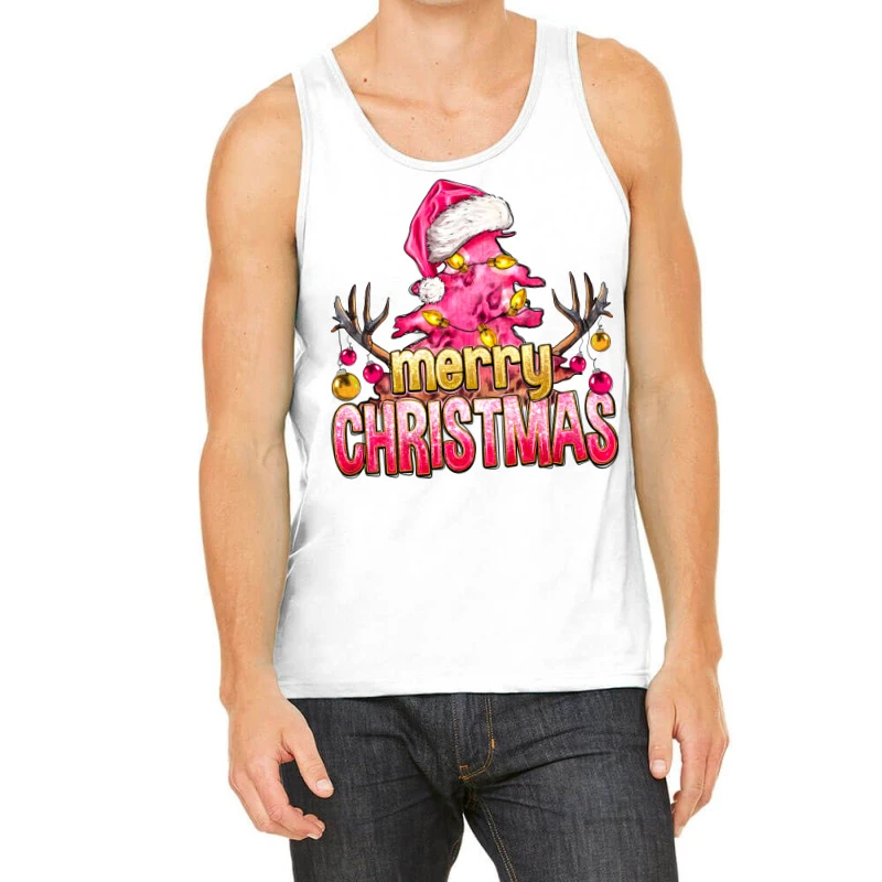 Pink Merry Christmas Tank Top 1 Pink Merry Christmas Tank Top