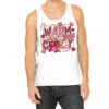 Pink Christmas Warm And Cozy With Hot Chocolate Tank Top