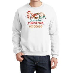 Ocd Obsessive Christmas Disorder Svg Crewneck Sweatshirt