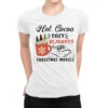 Hot Cocoa Cozy Blankets And Christmas Ladies Fitted T-Shirt