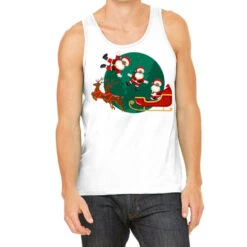 Black Man Santa Claus Christmas Tank Top