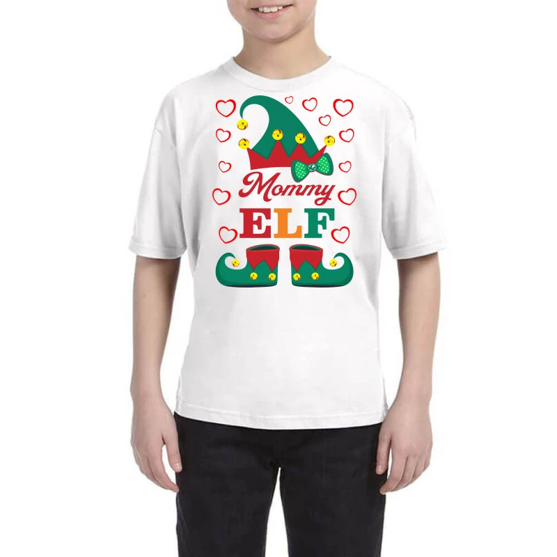 Elf Mommy Elf Christmas Youth Tee 1 Elf Mommy Elf Christmas Youth Tee