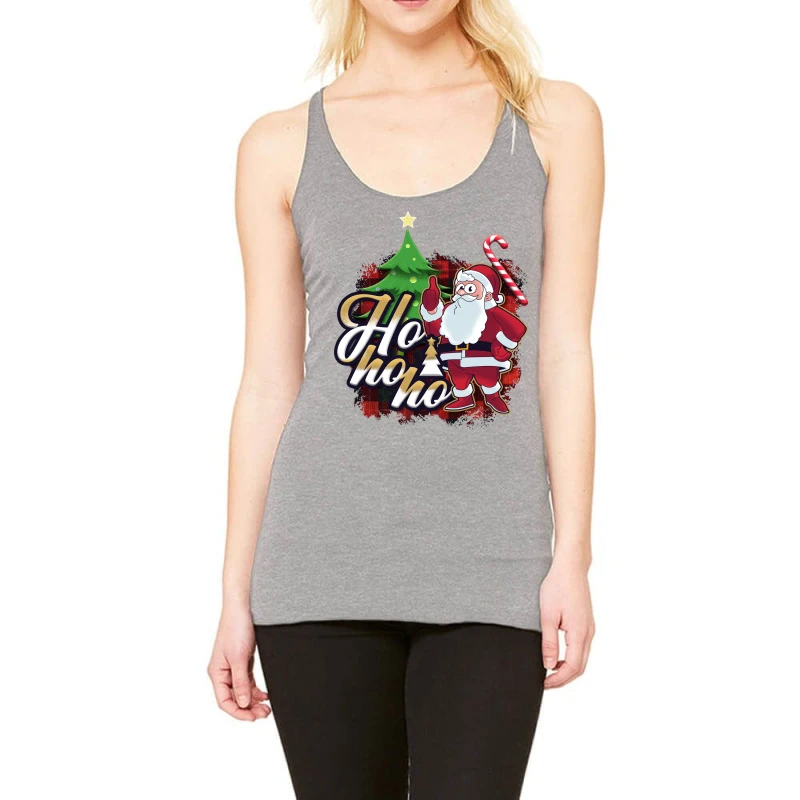 Christmas Santa Claus Decoration Racerback Tank 1 Christmas Santa Claus Decoration Racerback Tank