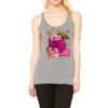 Pink Christmas Coffee Drink Racerback Tank