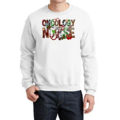 Oncology Nurse Christmas Crewneck Sweatshirt