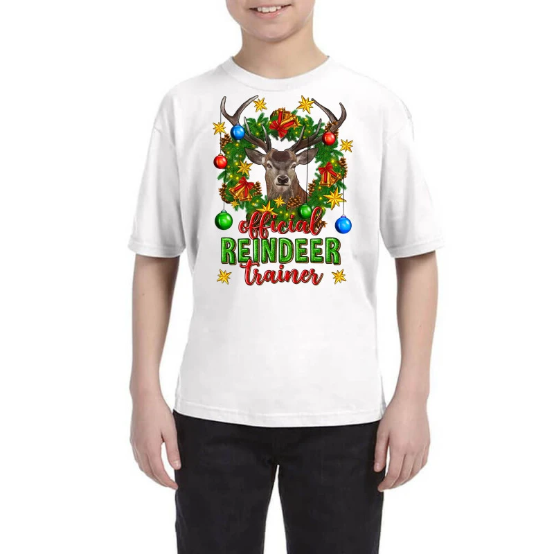 Official Reindeer Trainer Christmas Youth Tee 1 Official Reindeer Trainer Christmas Youth Tee