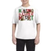 Nursing Is A Work Of Heart Christmas Youth Tee