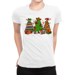 Mexican Christmas Trees Ladies Fitted T-Shirt