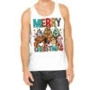 Merry Christmas Trees Farm Animals Tank Top