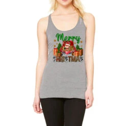 Merry Christmas With Truck Racerback Tank