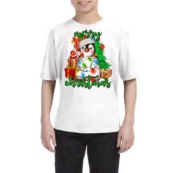 Merry Christmas Penguin Youth Tee
