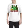 Merry Christmas School Bus Christmas Trees Youth Tee