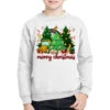 Merry Christmas School Bus Christmas Trees Youth Sweatshirt