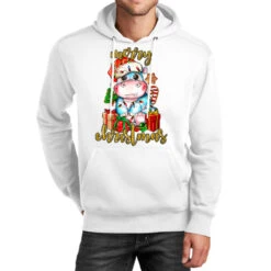 Merry Christmas Hippopotamus Unisex Hoodie