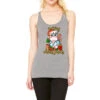 Merry Christmas Hippopotamus Racerback Tank
