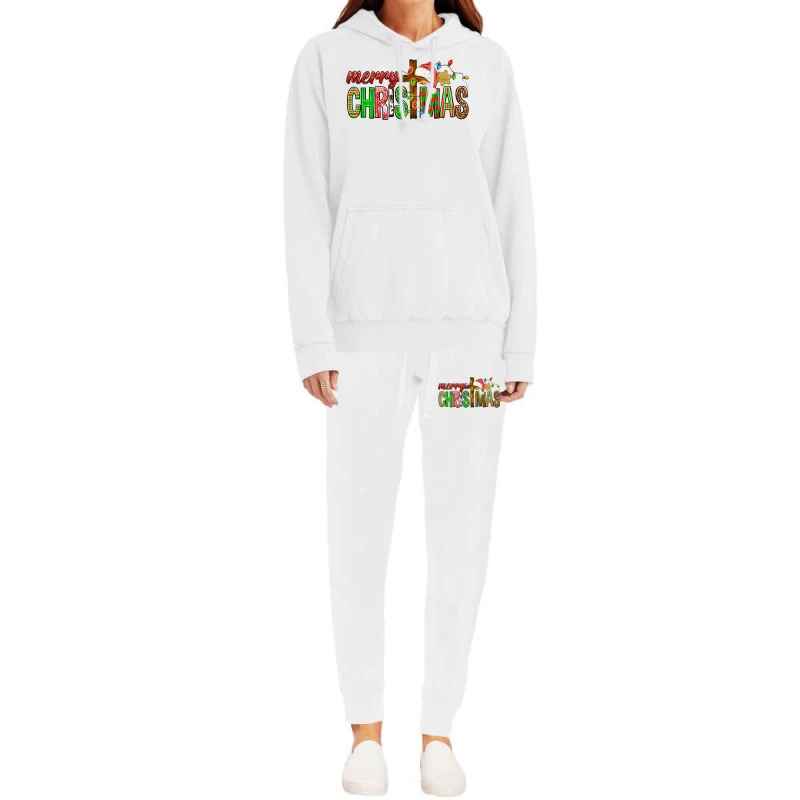 Merry Christmas Cross Hoodie & Jogger Set 2 Merry Christmas Cross Hoodie & Jogger Set - Image 2