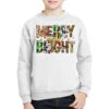 Merry And Bright Christmas Youth Sweatshirt