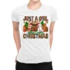 Just A Girl Who Loves Christmas Ladies Fitted T-Shirt