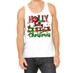 Holly Jolly Christmas Sewing Machines Tank Top