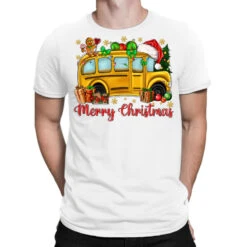 Merry Christmas School Bus T-Shirt