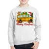 Merry Christmas School Bus Youth Sweatshirt